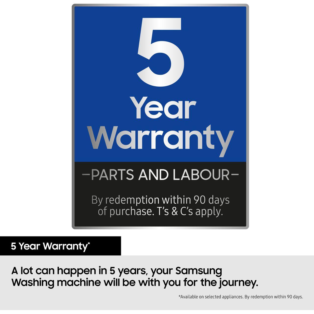 WW90CGC04DAB 9Kg Washing Machine warranty