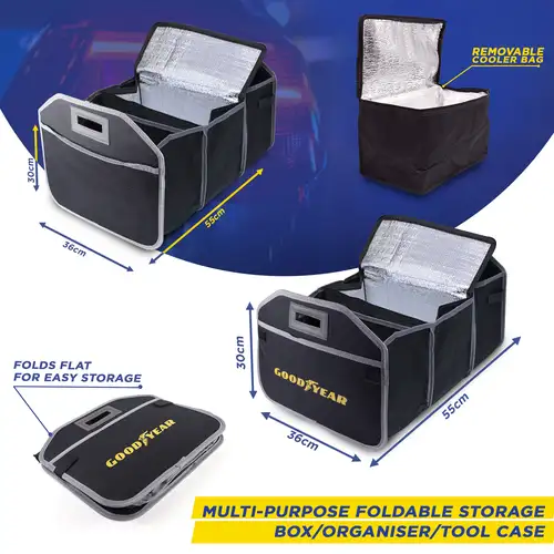 904543-Goodyear-car-boot-organiser-full-Merch-&-Cart 904543-Goodyear-car-boot-organiser-full-Merch-&-Cart