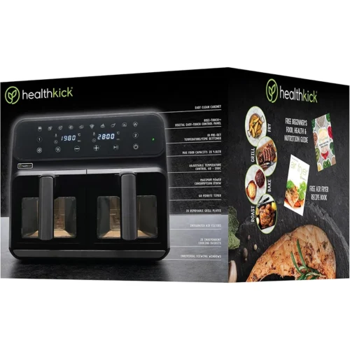 HEALTHKICK- K3431-air-fryer-dual-Boxed-Merch-&-Cart