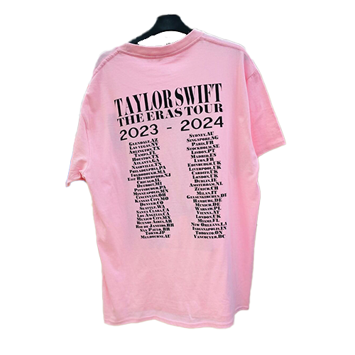 389e printed tee pink