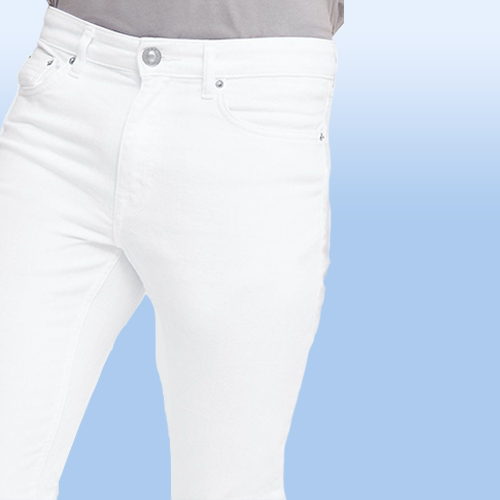BL-020c White Super Skinny Jeans
