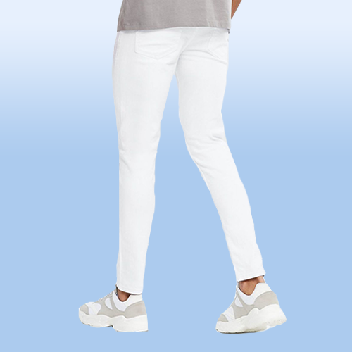 BL-020d White Super Skinny Jeans