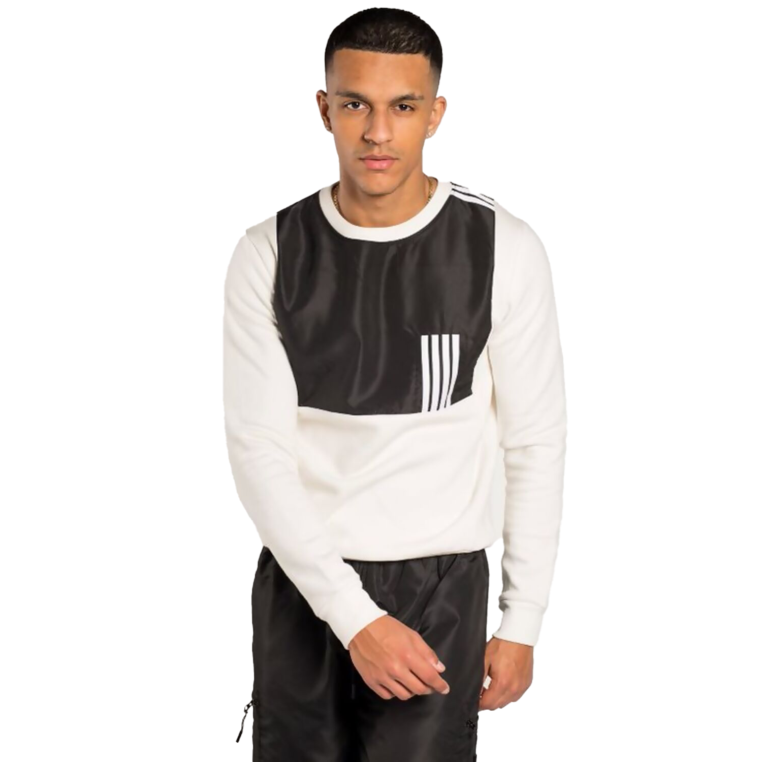 Black-and-White-Colour-Blocked-Striped-Short-Set--1-
