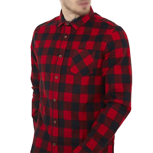 JACKEa Red Checked Flannel Shirt