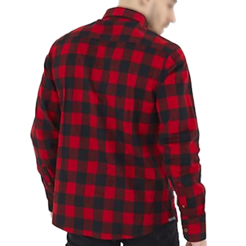 JACKEb Red Checked Flannel Shirt