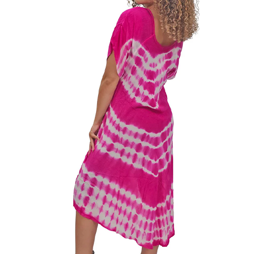 Women's-dress-11616603-K102-TD-Tie Dye-Pattern-Umbrella-Style-Dress-Pink-Merch-&-Carter Tie Dye Pattern Umbrella Style Dress