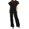 Job Lot Wide Sleeve Plisse Top and Trouser Co-Ord Set