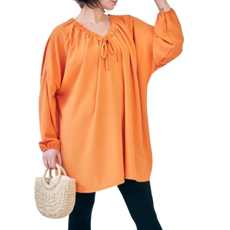 Merch-&-Carter-Online-Marketplace-Superstore-fashion-clothing-women-Dress-Plain-Oversized-Drawstring-Neckline-Top-Yellow- side Merch-&-Carter-Online-Marketplace-Superstore-fashion-clothing-women-Dress-Plain-Oversized-Drawstring-Neckline-Top-Yellow- side