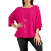 Merch-&-Carter-Online-Marketplace-shopping-Necklace-Top-Plain-Tunic-100%- Cotton-Red