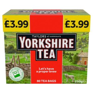 Merch & Carter, Yorkshire tea 80 tea bags 250gram